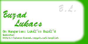 buzad lukacs business card